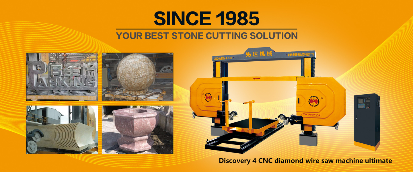 CNC Diamond Wire Saw Discovery 4-2500 Ultimate Stone Cutting Machine