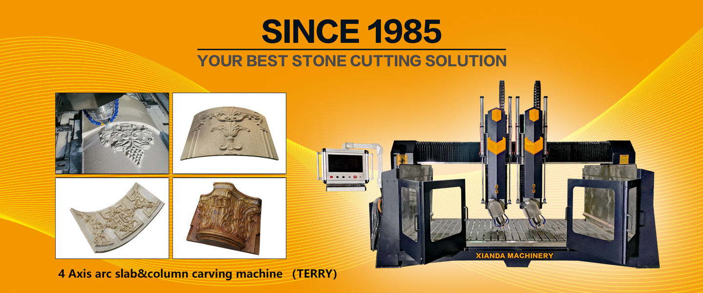 4 Axis CNC Arc Slab&Column Stone Carving Machine