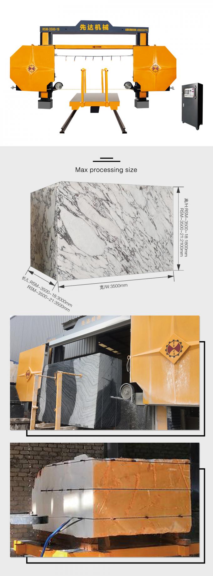 Het Blok van het steenknipsel het Verdelen Machine rsm-3500-18/21 Hardrock het Scherpe Steen Uithakken 0