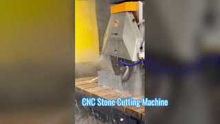 Precisie 5-assige CNC-brugzaagmachine voor marmeren snij- en steendecoratieprojecten in Portugal