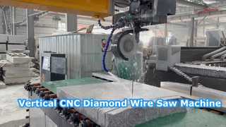 Verticale CNC-diamantdraadzaagmachine voor granietmarmer