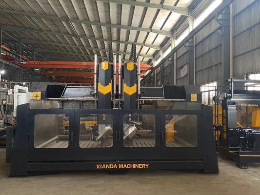 kwaliteit  Xianda 4 Axis High Precision CNC Carving Machine With 0.02mm Positioning Accuracy And 5.5KW Spindle Power fabriek