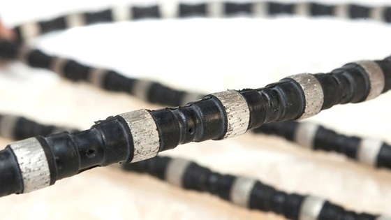 11.5mm Diamond Marble Wire Saw Quarrying Hulpmiddelen aan het Snijden van Harde Steenrots