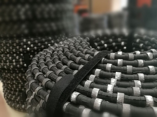 11.5mm Diamond Marble Wire Saw Quarrying Hulpmiddelen aan het Snijden van Harde Steenrots