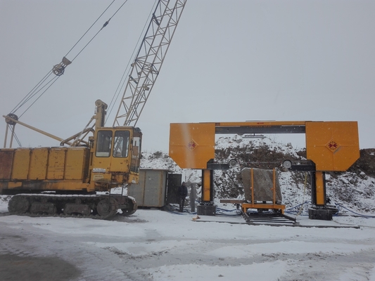 Blok die Diamond Wire Saw Machine voor het Marmeren Graniet Snijden verdelen