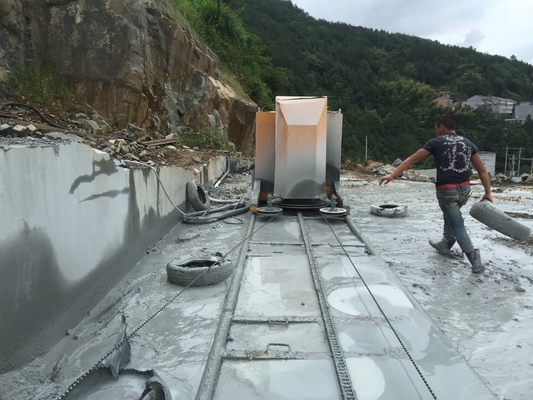 In blokken snijden van het het Granietkwarts van steengroevediamond wire saw machine for het Marmeren