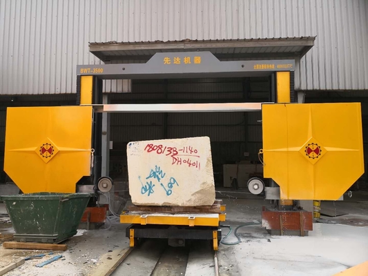 Steen-diamantdraadzaagmachine voor het vierkant maken van blokken en het snijden van platen