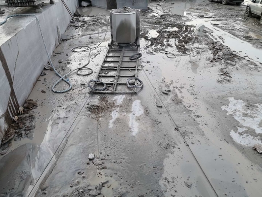 In blokken snijden van het het Granietkwarts van steengroevediamond wire saw machine for het Marmeren