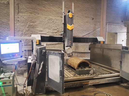 4 Assen boogplaat Kolom Snijmachine Voor Marmer Ganite Bulestone Jade Agate
