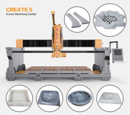 Precision 5 Axis Bridge Cutting Machine voor bureaublad en speciale vormen
