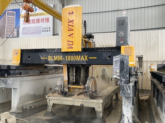 Steenprofiel snijmachine met dubbele balk brug type lineair snijden en frezen