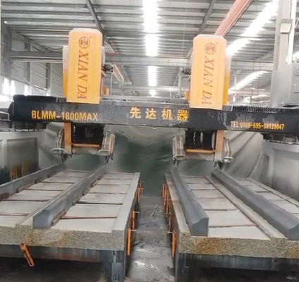 3-assige CNC-brug met twee balken, type 4 blade-snij- en freesmachines voor grootschalige speciale steenverwerking