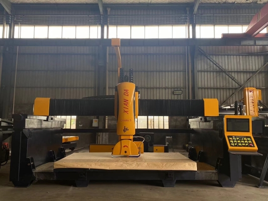 Volledig 5-assige automatische brugzaag snijmachine met geheugenfunctie voor uitschakelen