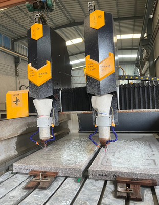 Hoogwaardige 3-assige CNC-stenenhouwmachine voor het verwerken van marmer en graniet