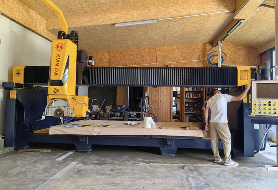 Italiaans systeem 5-assige CNC brug zag freesmachines Keuken wastafel Speciale vormen