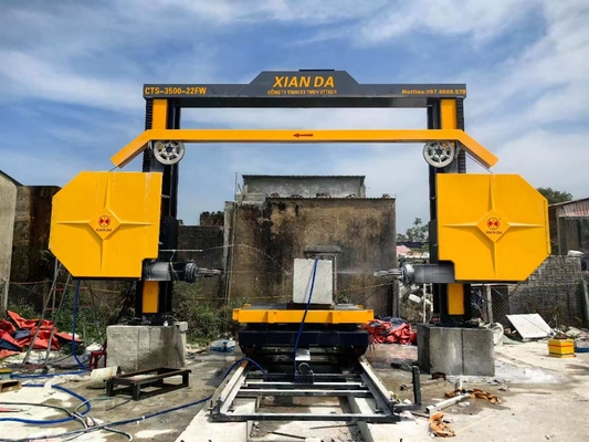 CNC diamantdraadzaagmachine met 4 vliegwielen voor industriële steensnijden