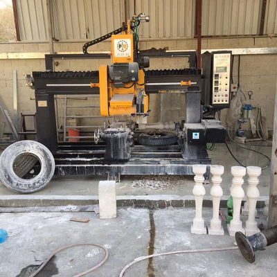 Hoogwaardige CNC-/PLC-snijmachine met vier stukken baluster voor de steenbewerking