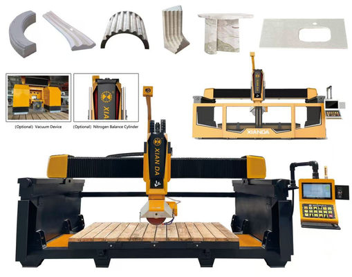 5-assige brug steenzaagmachine: professionele oplossing voor graniet, marmer & meer