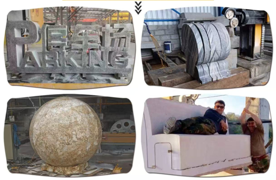 4-Assige CNC Diamantdraadzaagmachine Precisie Steen Snijden voor Speciale Vormen & Gebogen Ontwerpen