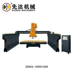 Infrarood middelste blokbrugs snijmachine met 3200*2000 mm werktafel 0-85° kanteling en 0-90° rotatie voor graniet en marmer