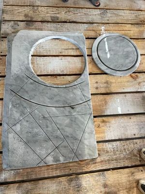 5-Assige CNC Brugzaagmachine met 3400x2000mm Werktafel en 0°-360° Koprotatie voor Graniet en Marmer