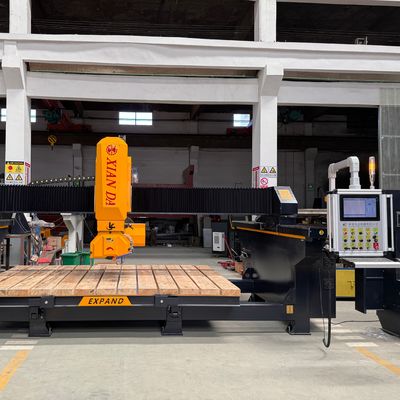 4-Axis CNC Stone Cutter with High Precision Linear Guide and 0-85° Worktable Tilting Angle for Advanced Stone Processing
