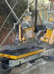 Dubbele-blad Arc-Slab Automatische Randtrim Machine