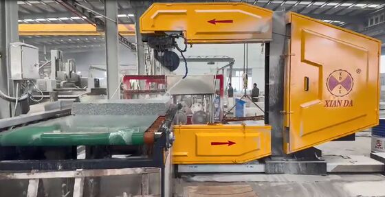 Verticale CNC-draadzaagmachine voor gebogen stoeprand