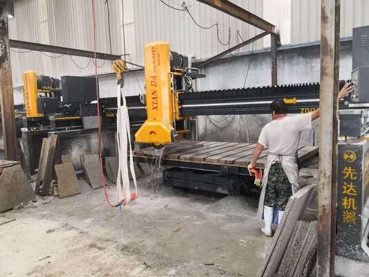 Infrarood brug zag laser steen PLC snijmachine, geschikt voor grootschalige marmer en graniet plaat verwerking
