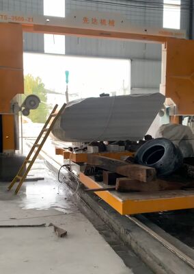 CNC diamantdraadzaagmachine met 3500*3000*1800mm maximale verwerkingsgrootte en 11kw hoofdmotor voor het snijden van steen