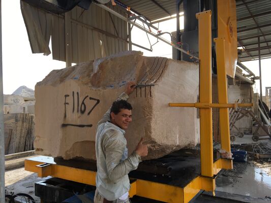 PLC-gestuurde Diamantdraadzaagmachine met Synchrone Schroefaandrijving voor 3000×3000×1500 mm Marmer- en Granietblokken