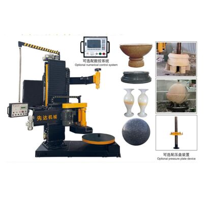 CNC-verticale profielmachine met 1000 mm maximale snijdiameter en 1500 mm verticale opheffingsreis voor het snijden van steenslaag