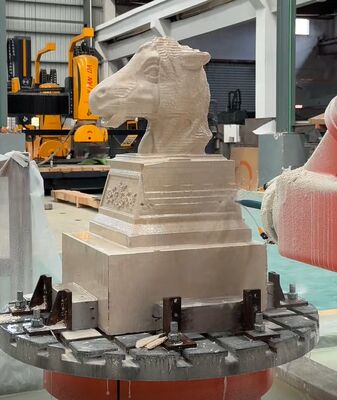 6-assige CNC-robot-stenenmachinemachine met geïnterpoleerde besturing en BT40-spoel voor grootschalig houtwerk tot 3100 mm