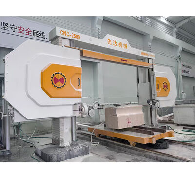 Hoog efficiënte CNC-besturing Diamantdraadzaagmachine met vierspindelverbinding voor het snijden van steen