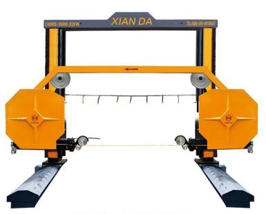 Gantry beweegbare diamantdraadzaagmachine met 3500*3500*2200mm maximale verwerkingsgrootte en CNC/PLC-besturing voor precisie steen zagen
