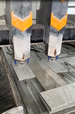 CNC-stenenhouwmachine met 0,02 mm nauwkeurigheid, 15 m/min luchtsnelheid en elektrische aandrijving voor tactiele wegwerken