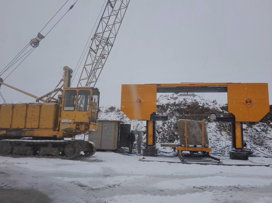 PLC-gestuurde Diamantdraadzaagmachine voor Graniet en Marmer met een Maximale Verwerkingsgrootte van 3500x3500x1800mm en een Hoofdmotor van 15KW