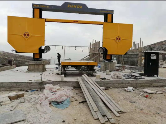 PLC-gestuurde Diamantdraadzaagmachine voor Graniet en Marmer met een Maximale Verwerkingsgrootte van 3500x3500x1800mm en een Hoofdmotor van 15KW