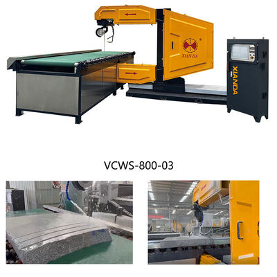 Verticale CNC-diamantdraadzaagmachine voor 3D-steenprofilering en bloksnijden