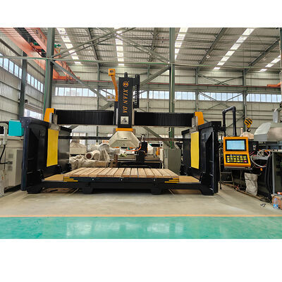 5-assige CNC brugzaagmachine Promoot 900 Hoge Precisie Graniet Marmer Zaag met 360° Rotatie