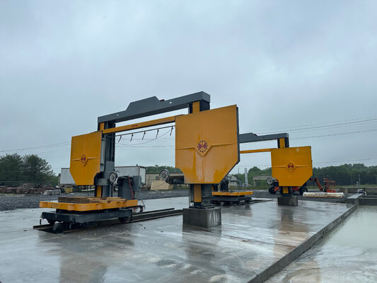 CNC diamantdraadzaagmachine met 360° draaiende trolley 1600 mm wieldiameter en 4m3/h waterverbruik