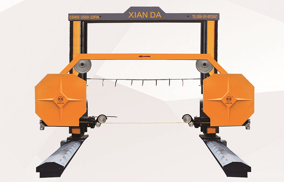 Gantry verrijdbare CNC enkel draads zaagmachine voor de Spaanse markt