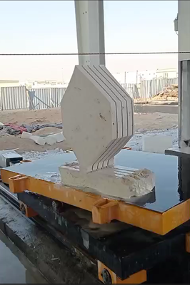 Discovery 4 CNC Diamantdraadzaagmachine met 360° servo-aangedreven werktafel en 20-40 M/S snij snelheid voor precieze steensnijden