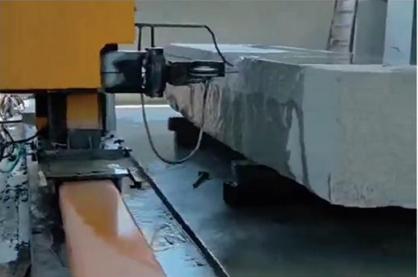 Gantry Verrijdbare CNC Draadzaagmachine met Vier Vliegwielen voor het Zagen van Grote Steenblokken 3500 × 3500 × 2200 mm