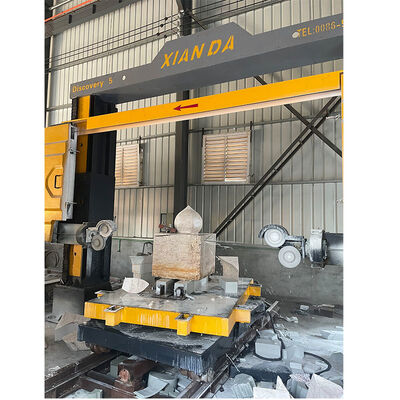 Hoge precisie 5-assige CNC-diamantdraadzaagmachine voor complexe steenprofilering en 3D-snijwerk
