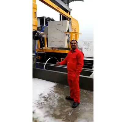 Automatische 5-assige CNC-diamantdraadzaagmachine voor het snijden en vormgeven van granietmarmeren blokken