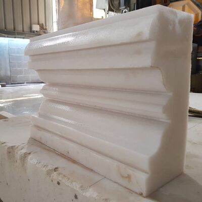 CNC steenprofielmachine met dubbellemsnijden met hoge herhalingsnauwkeurigheid en optionele draaitafel voor de op maat gemaakte steenproductie