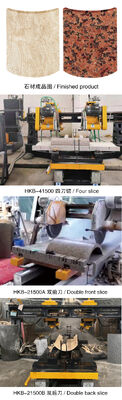 Hoge efficiëntie Vier-snips Edge Snijmachine Voor Marmer Granit Column Slab