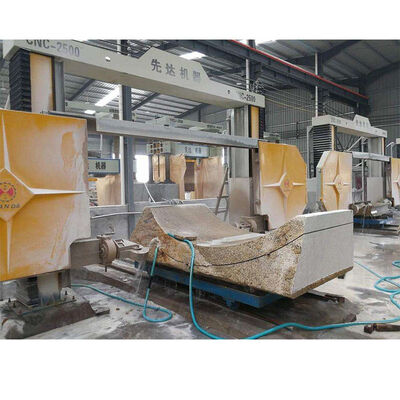 Zwaar uitgevoerde CNC-diamantdraadzaagmachine voor het profileren van grote steenblokken en het zagen van speciale vormen