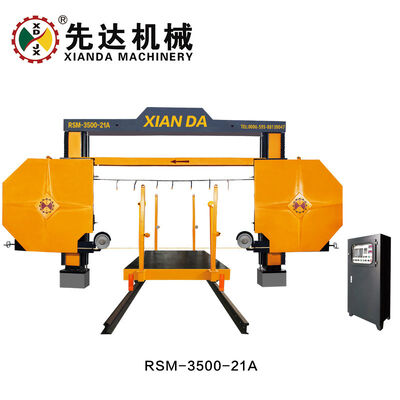 XIANDA RSM-3500-21 Diamantdraadzaagmachine, 2-assige PLC-bewegingsbesturing Steenbloksnijmachine voor graniet marmer verdeelmachine